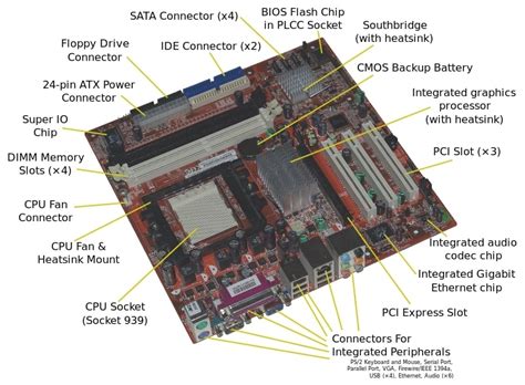 The Anatomy of a Desktop Computer Motherboard: A .
